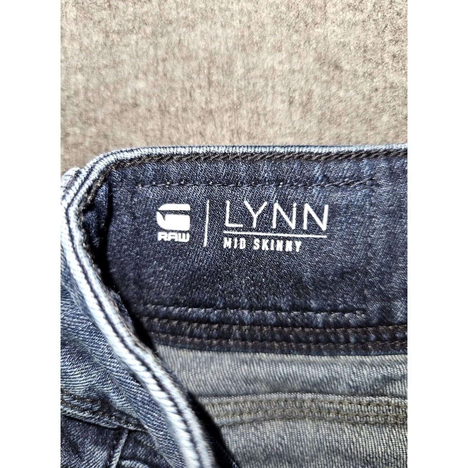 Vintage G-Star RAW Jeans Womens 25x30 Blue Lynn Mid Skinny Stretch Denim Distressed Size 42" / US 20 - 2 Thumbnail