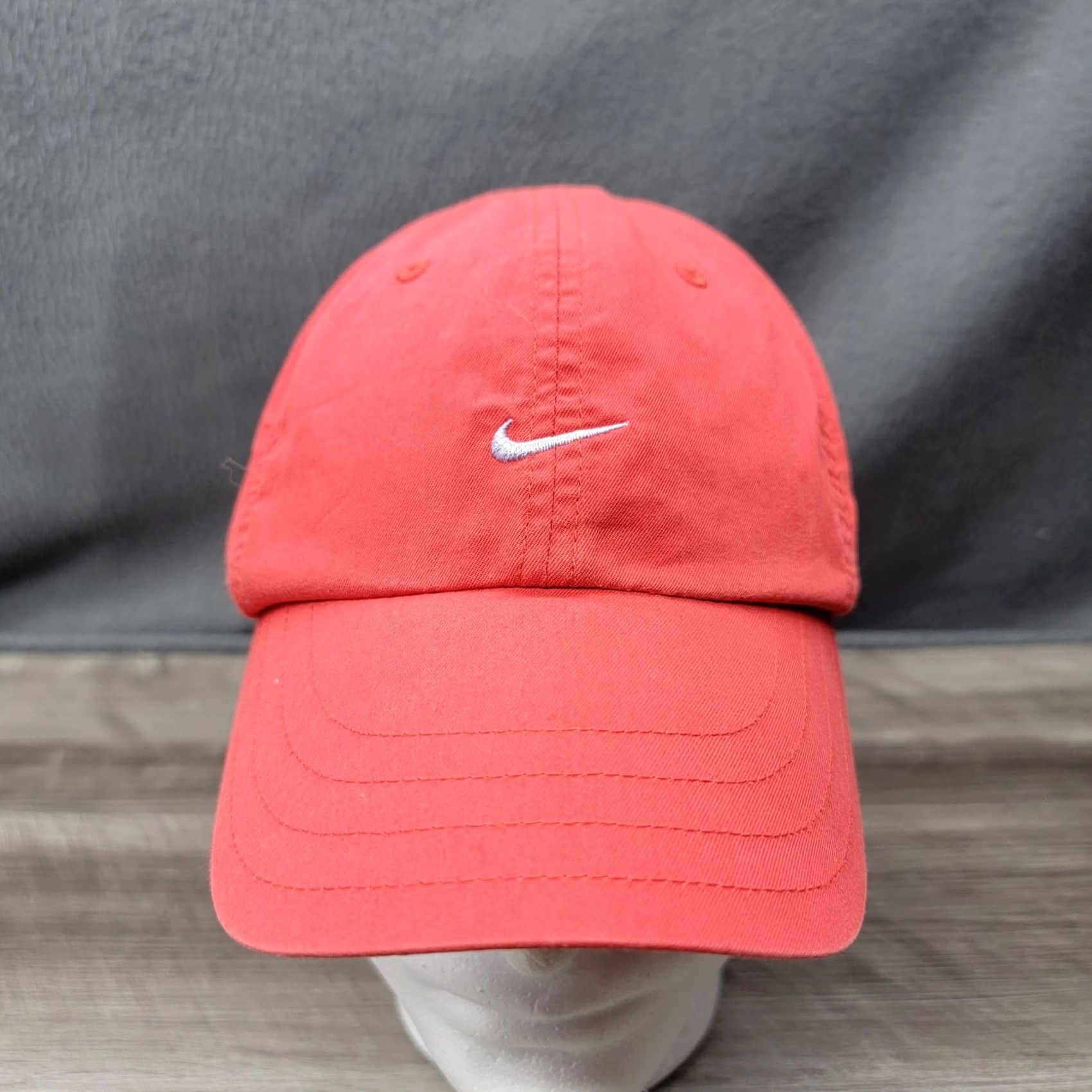 Nike Nike Hat Cap Strap Back One Size Red Embroidered Swoosh Athletic Mens Sports Size ONE SIZE - 2 Thumbnail