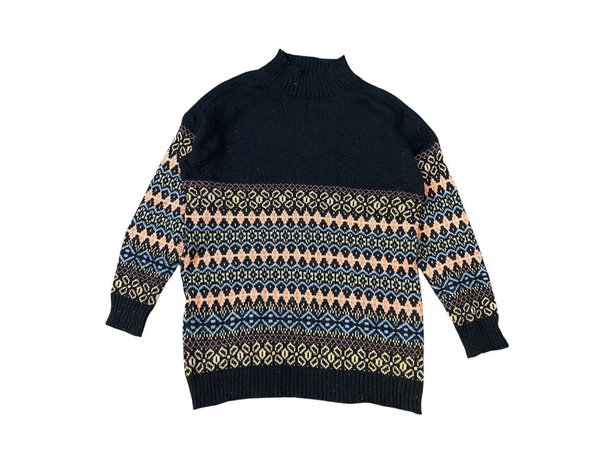 Japanese Brand Vintage Aztec Pattern Sweater Knitwear Size US XL / EU 56 / 4 - 1 Thumbnail