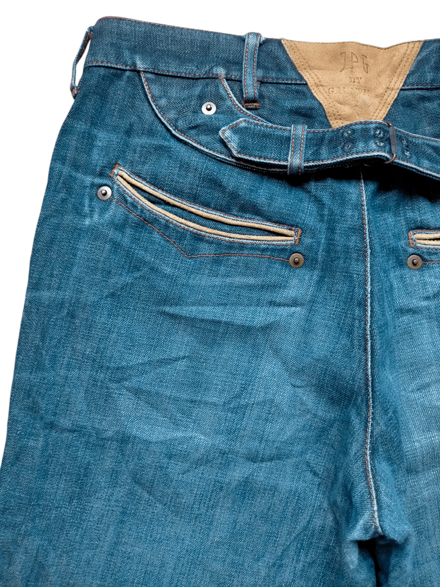 Jean Paul Gaultier Jean Paul Gaultier Buckle Back Denim Pants Size US 30 / EU 46 - 11 Thumbnail