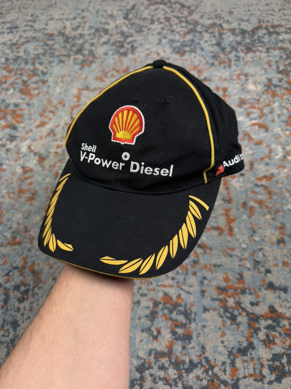 Vintage Vintage y2k 24h Le Mans Audi sport shell v-power diesel hat Size ONE SIZE - 1 Thumbnail