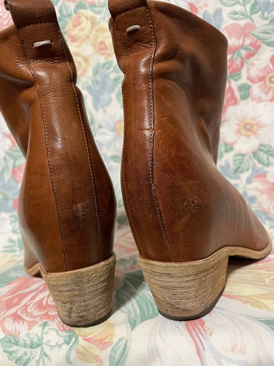 Maison Margiela Maison Margiela Leather Hidden Wedge Ankle Boots - Size 41 Size US 8 / IT 38 - 5 Thumbnail