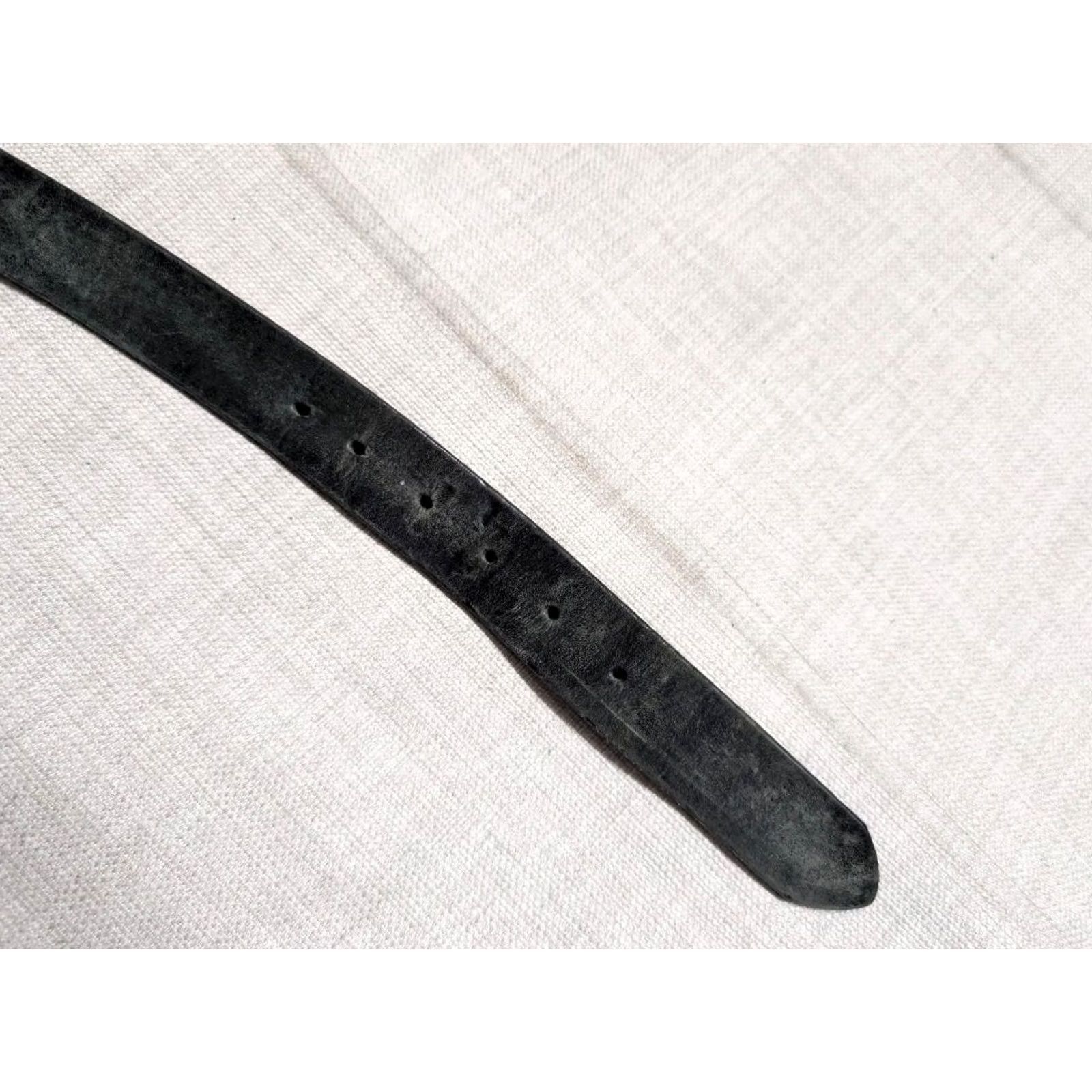 Harley Davidson VINTAGE Harley-Davidson belt Western belt Men 38 Black Leather USA buckle spellout western Size 38 - 5 Thumbnail