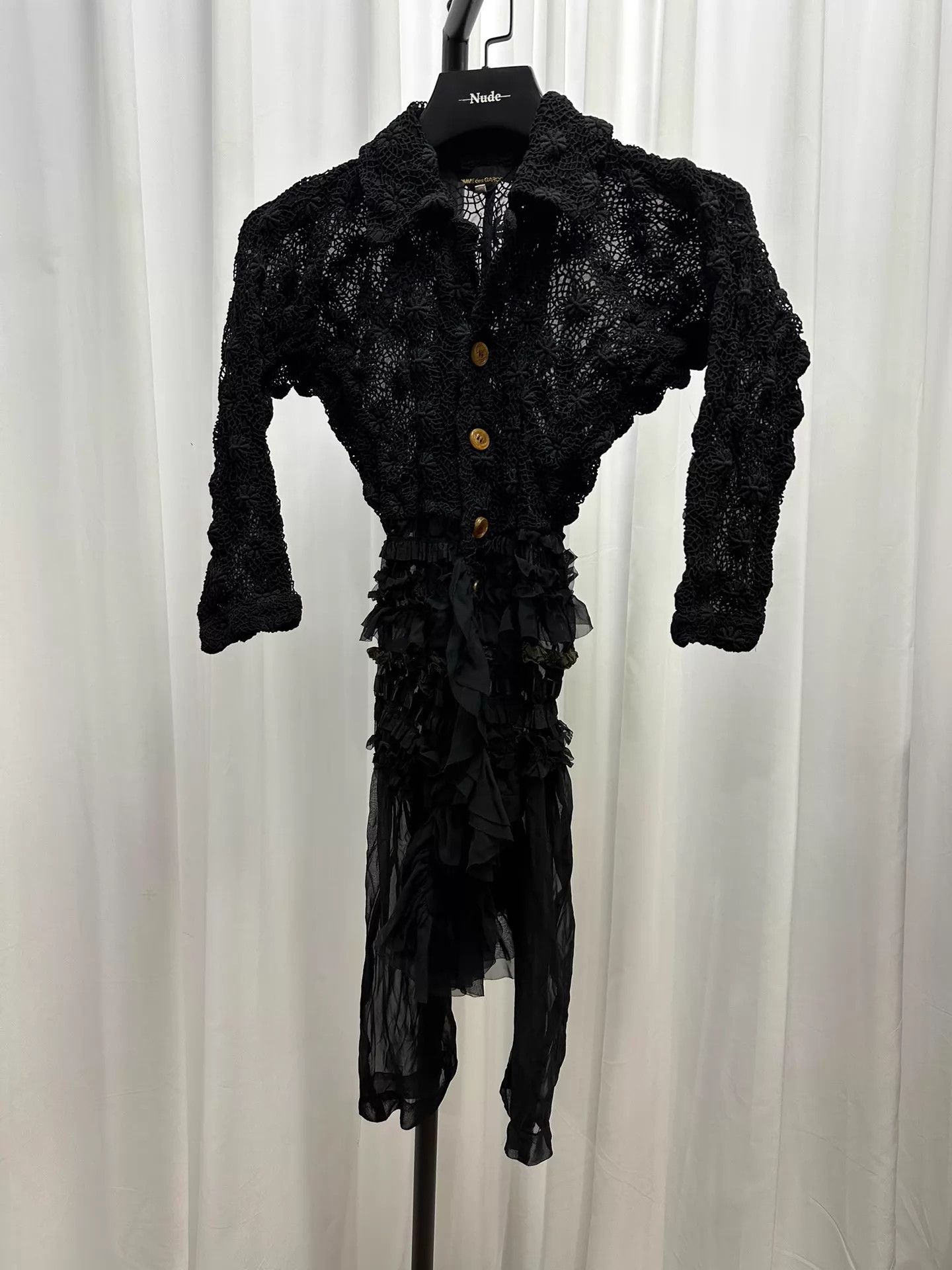 Comme des Garcons Comme des Garcons 2005aw GhostBride Black Lace 2-Way S Size S / US 4 / IT 40 - 1 Thumbnail