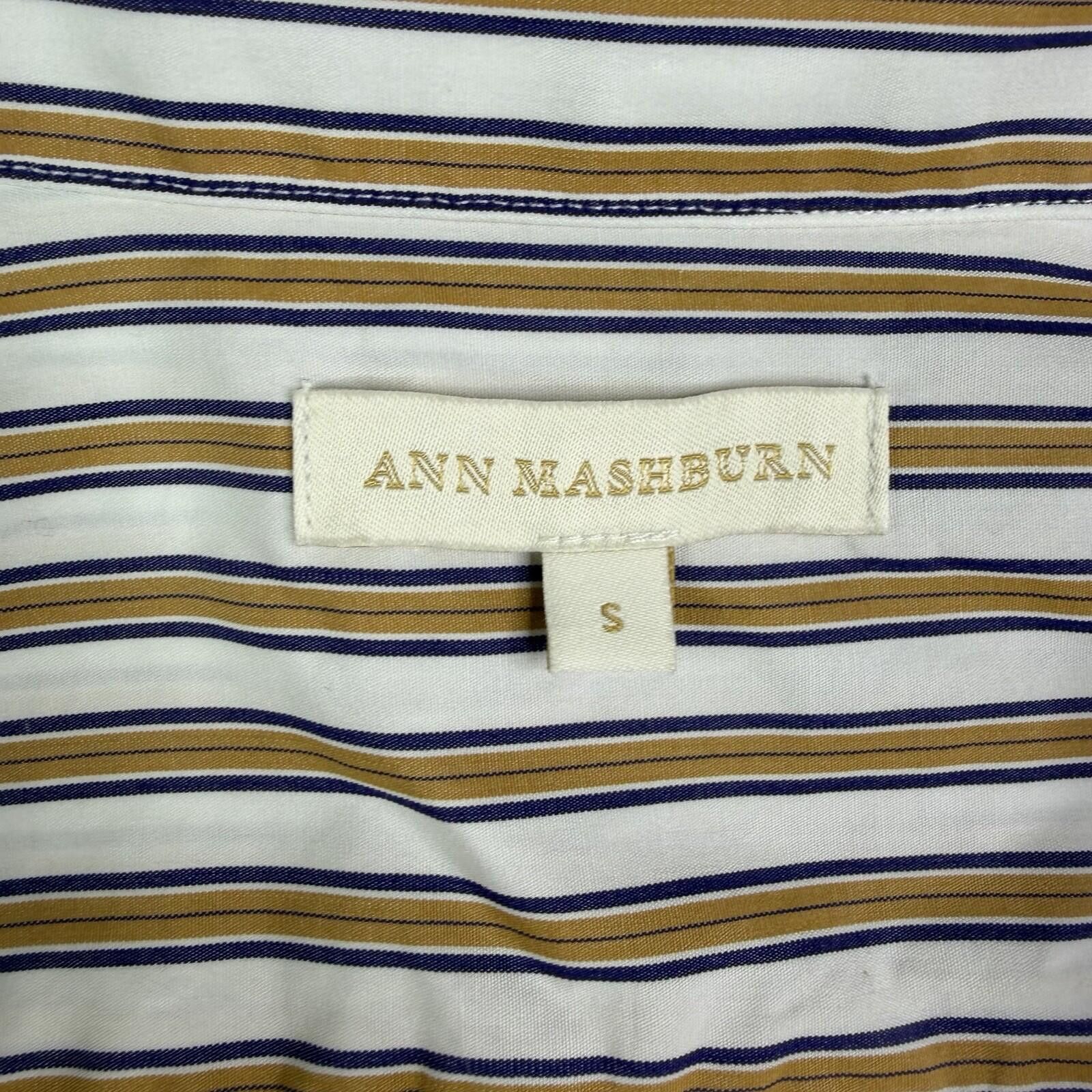 Other Ann Mashburn Cotton Striped Front Collared Shirt Women's S Size S / US 4 / IT 40 - 4 Thumbnail