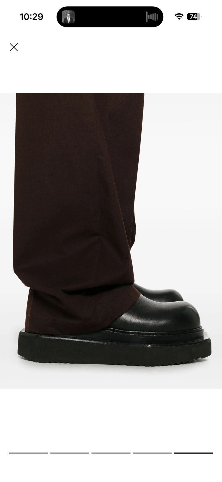 Rick Owens Rick Owens SS25 Brown Dietrich Trousers (EU50) Size US 32 / EU 48 - 5 Thumbnail