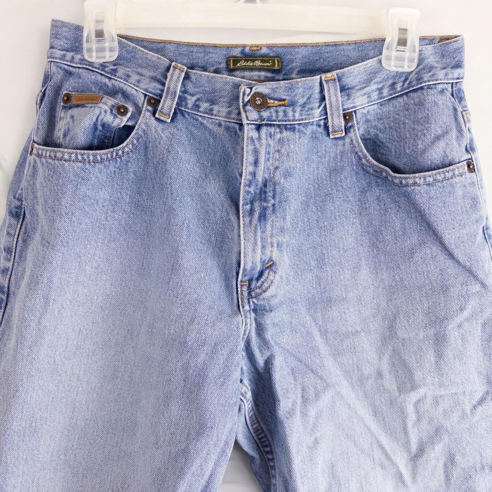 Eddie Bauer Eddie Bauer Vintage Blue Solid Capri Pants Womens 10 Medium Size 32" / US 10 / IT 46 - 3 Thumbnail