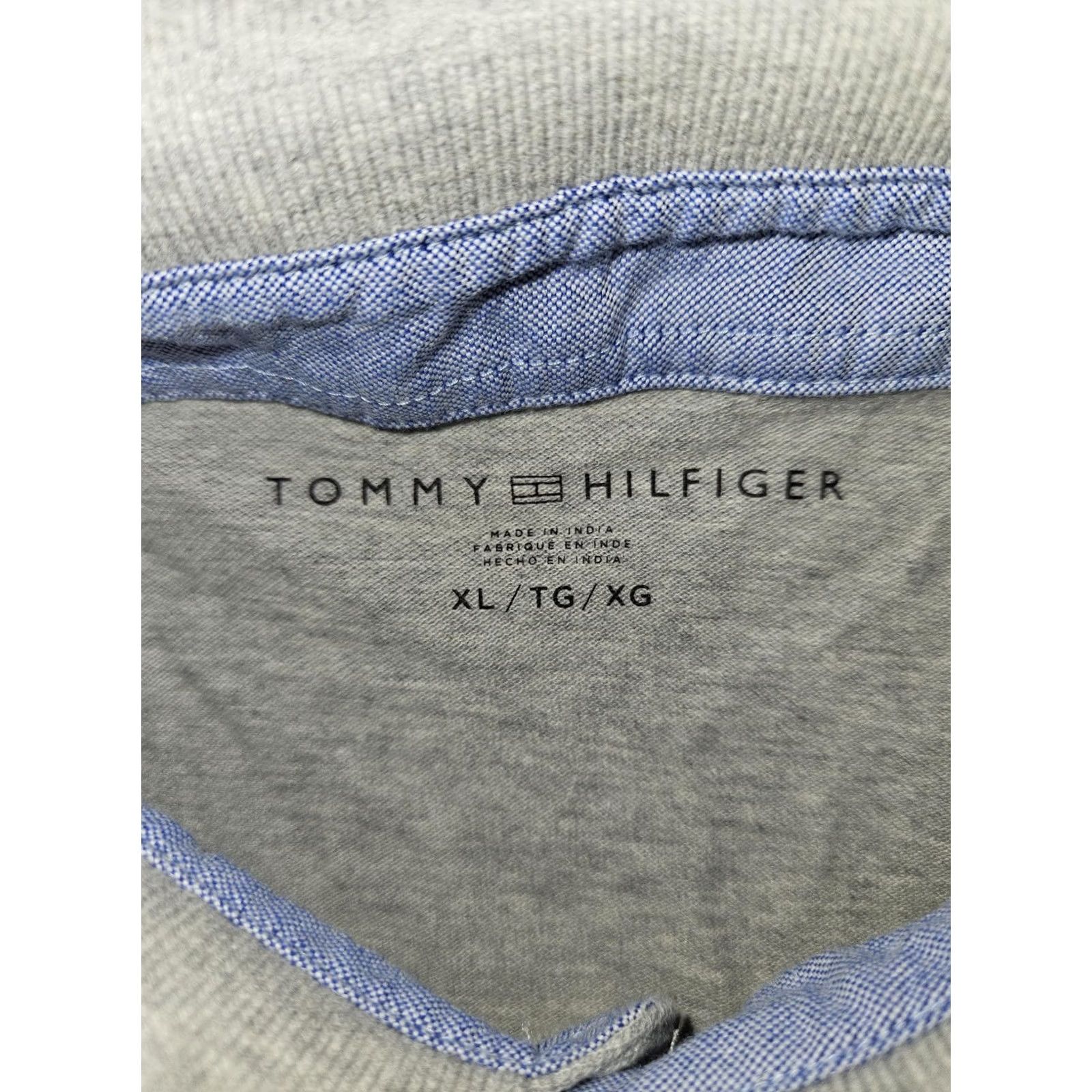 Tommy Hilfiger Tommy Hilfiger Polo Shirt Mens XL Gray Short Sleeve Classic Logo Hilfiger Spell Out Patch 90s City Preppy Vintage: No (adjust if needed) Size US XL / EU 56 / 4 - 2 Thumbnail