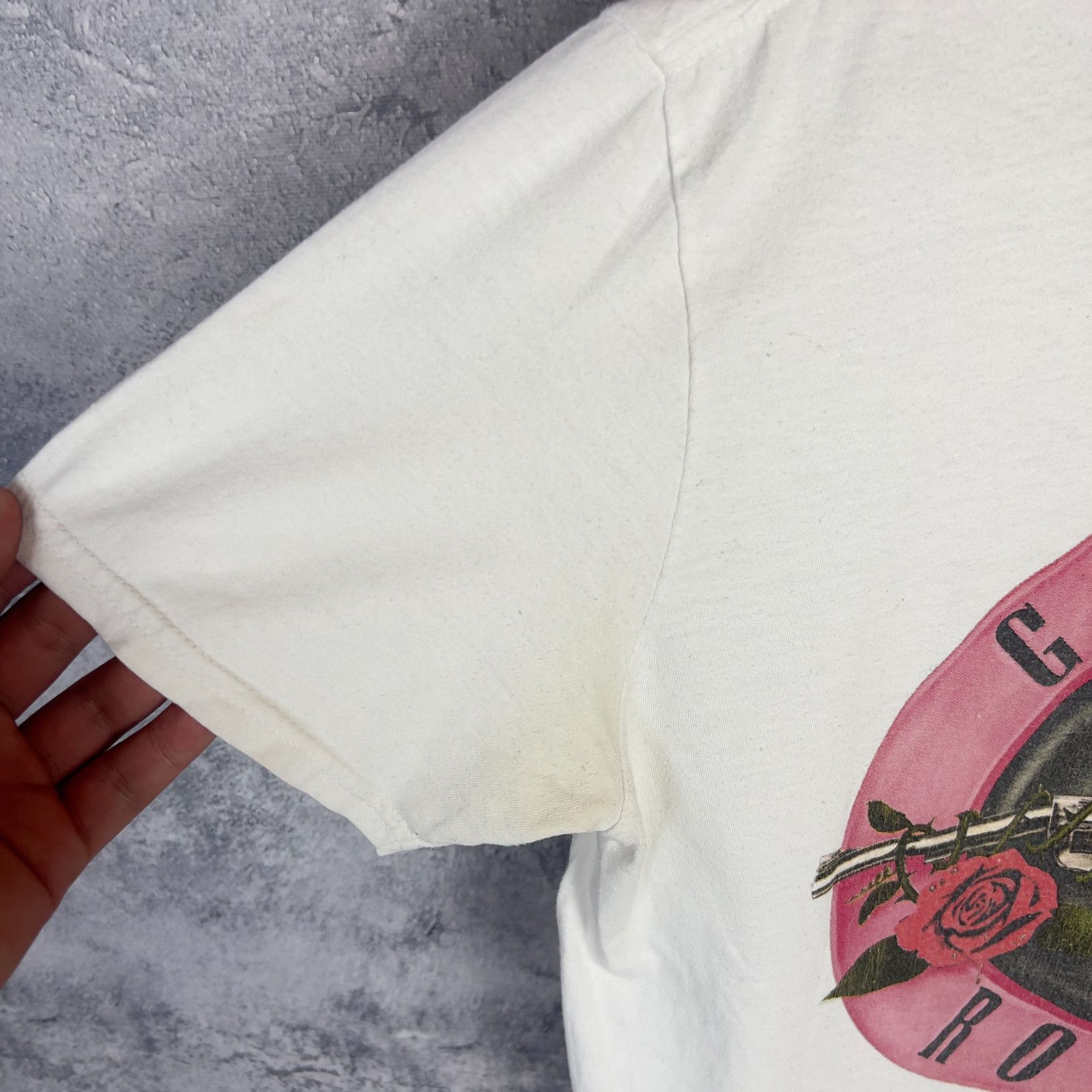 Guns N' Roses Guns N Roses Tee Men's Size M White Cotton Short Sleeve` Size US M / EU 48-50 / 2 - 8 Thumbnail
