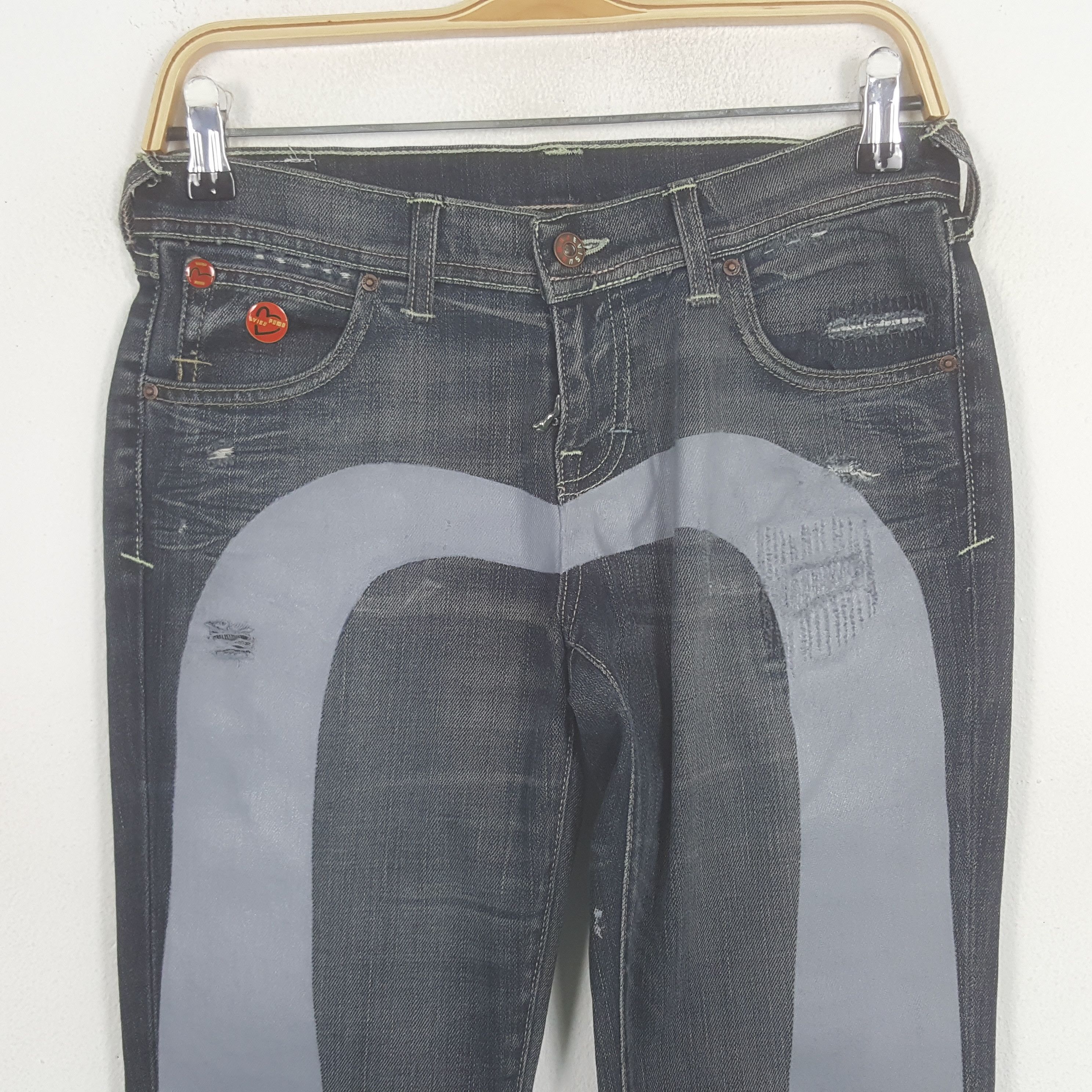 Evisu × Puma × Vintage Vintage Evisu X Puma Japanese Brand Daicock Custom Jeans Size 30" / US 8 / IT 44 - 2 Thumbnail