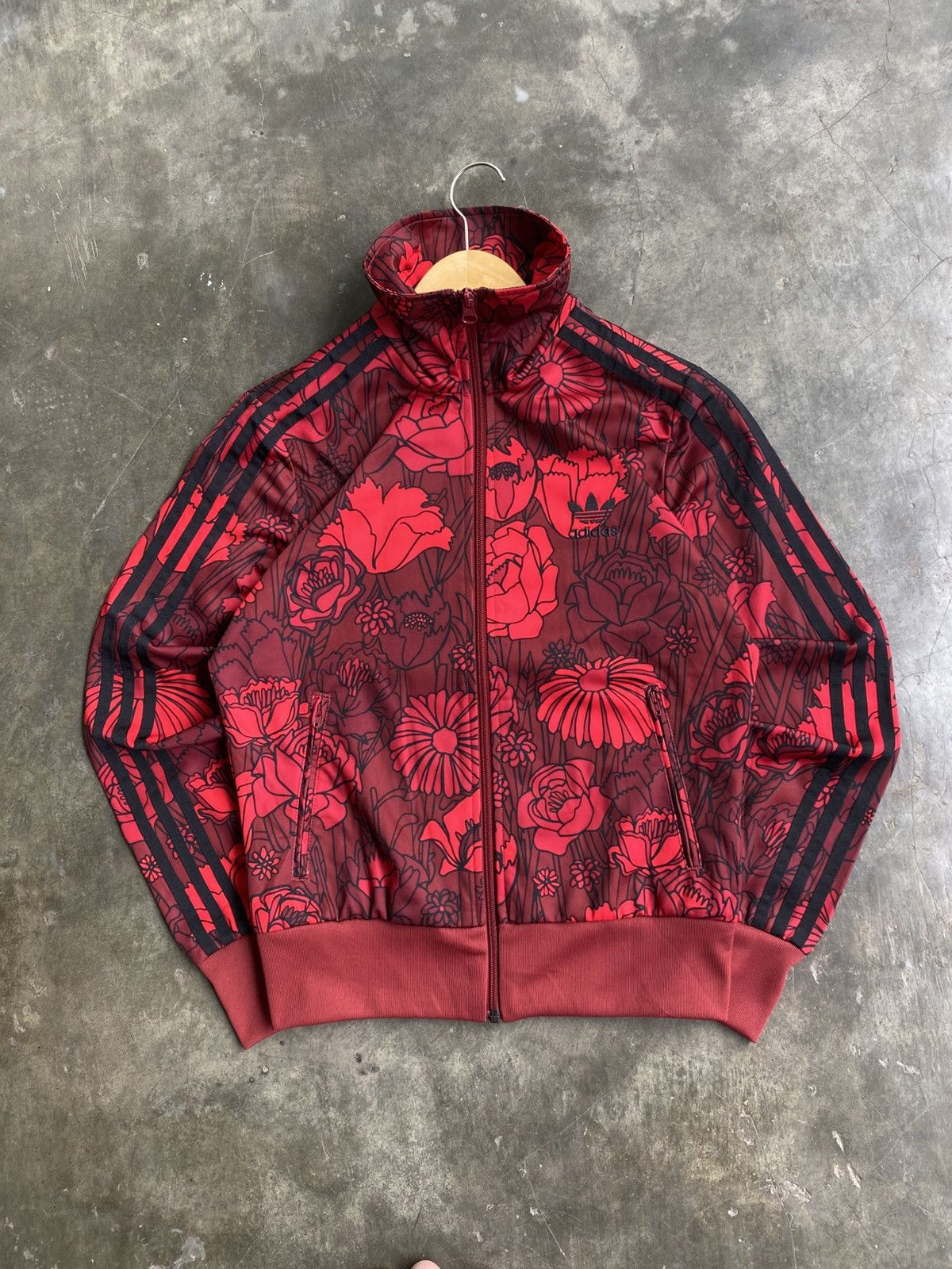 Adidas Adi Rare Firebird Tracktop Flower Red Size US S / EU 44-46 / 1 - 1 Thumbnail