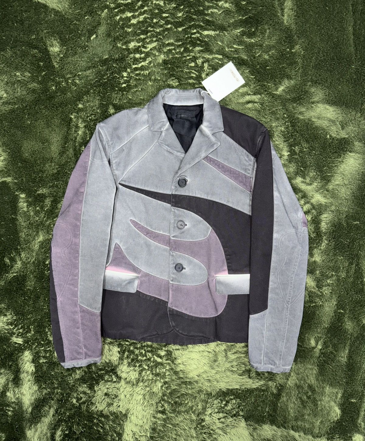 Kusikohc [48] KUSIKOHC multi color rider blazer jacket washed gray Size US L / EU 52-54 / 3 - 1 Thumbnail