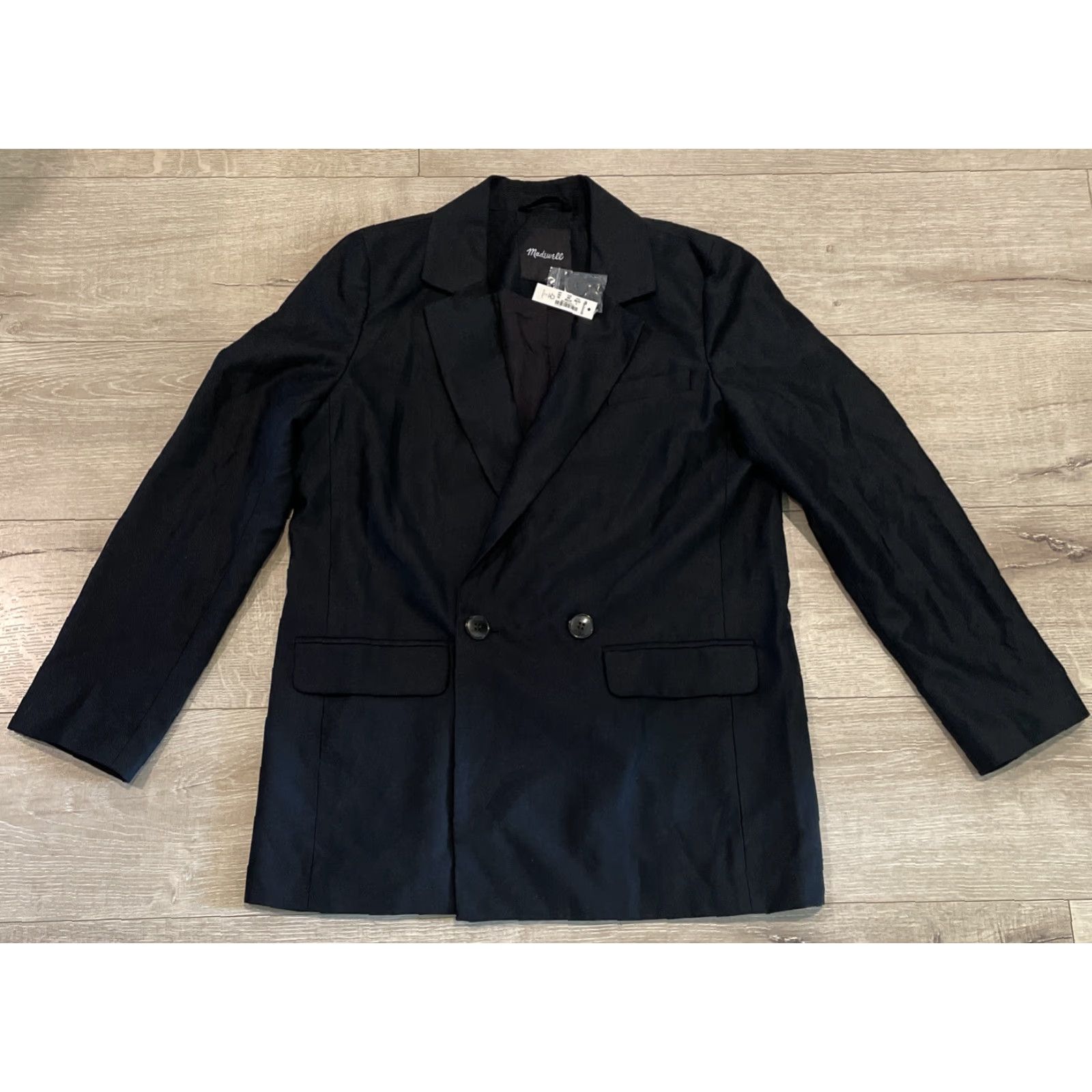 Madewell Madewell Caldwell Double Breasted Blazer Two Button Black 58 MD254 Sz S Jacket Size S / US 4 / IT 40 - 3 Thumbnail