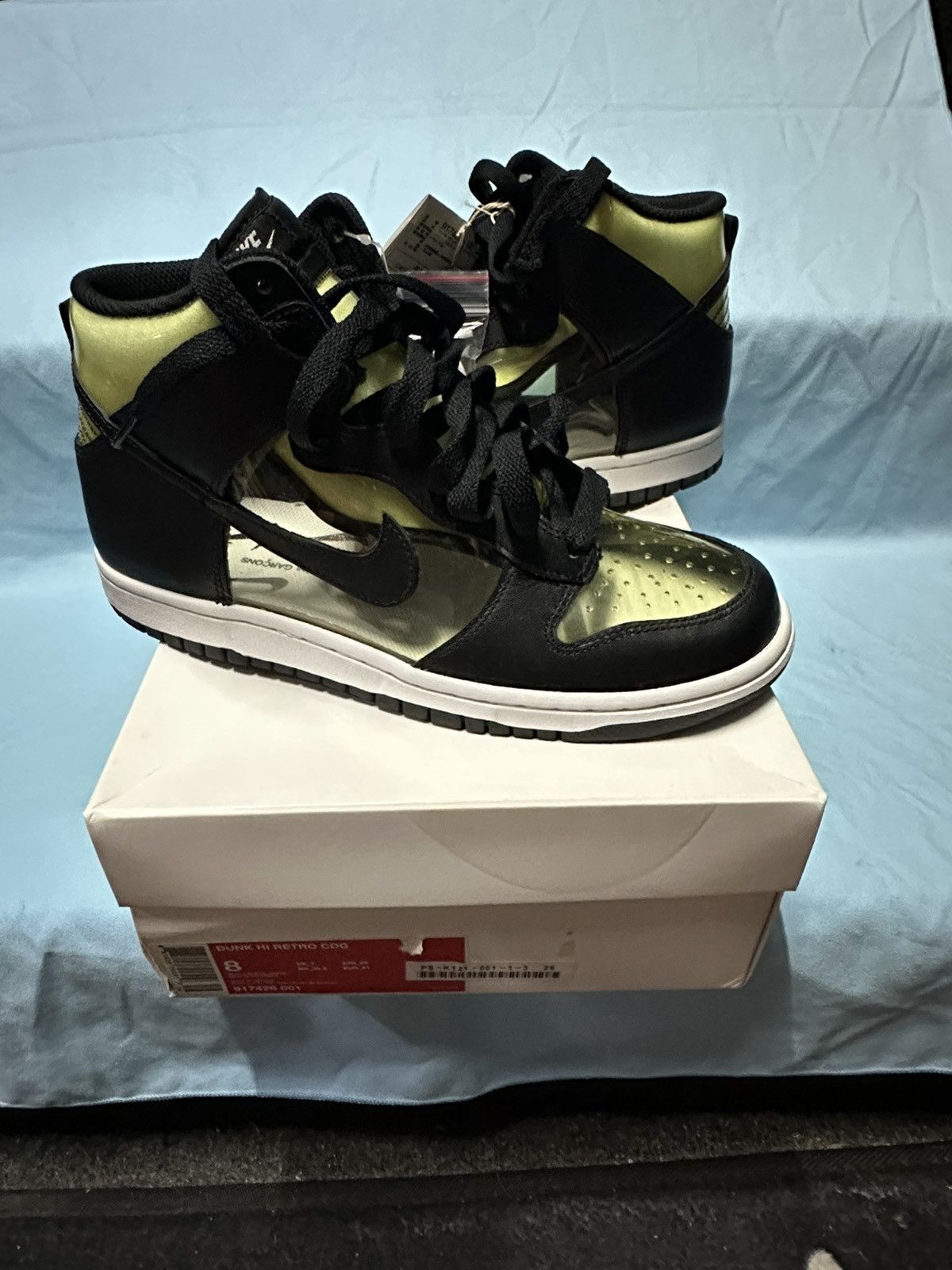 Comme des Garcons × Nike Nike Dunk Hi Retro CDG Size US 8 / EU 41 - 2 Thumbnail