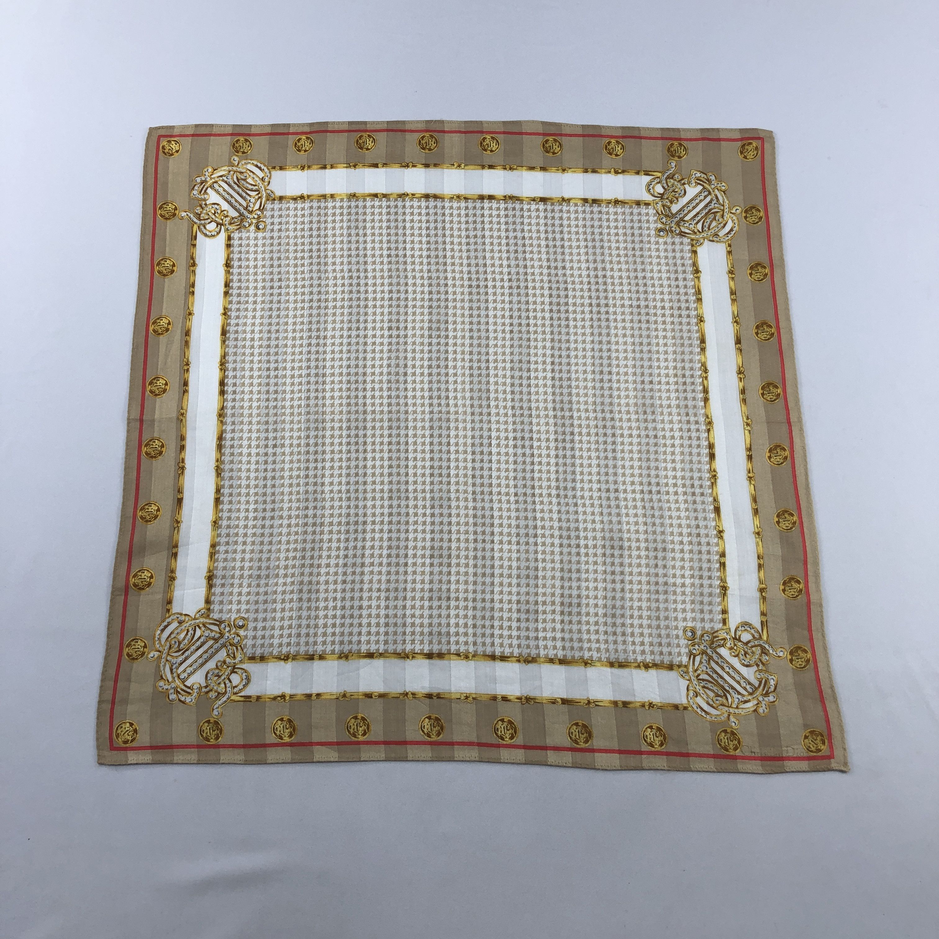 Christian Dior Monsieur Christian Dior Handkerchief Neckerchief Bandana H2844 Size ONE SIZE - 1 Thumbnail