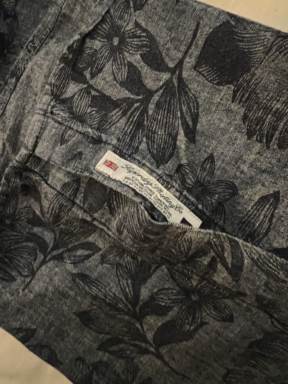 Superdry Superdry Denim Floral Button-Up Casual Button-Down Shirt Size US L / EU 52-54 / 3 - 11 Thumbnail