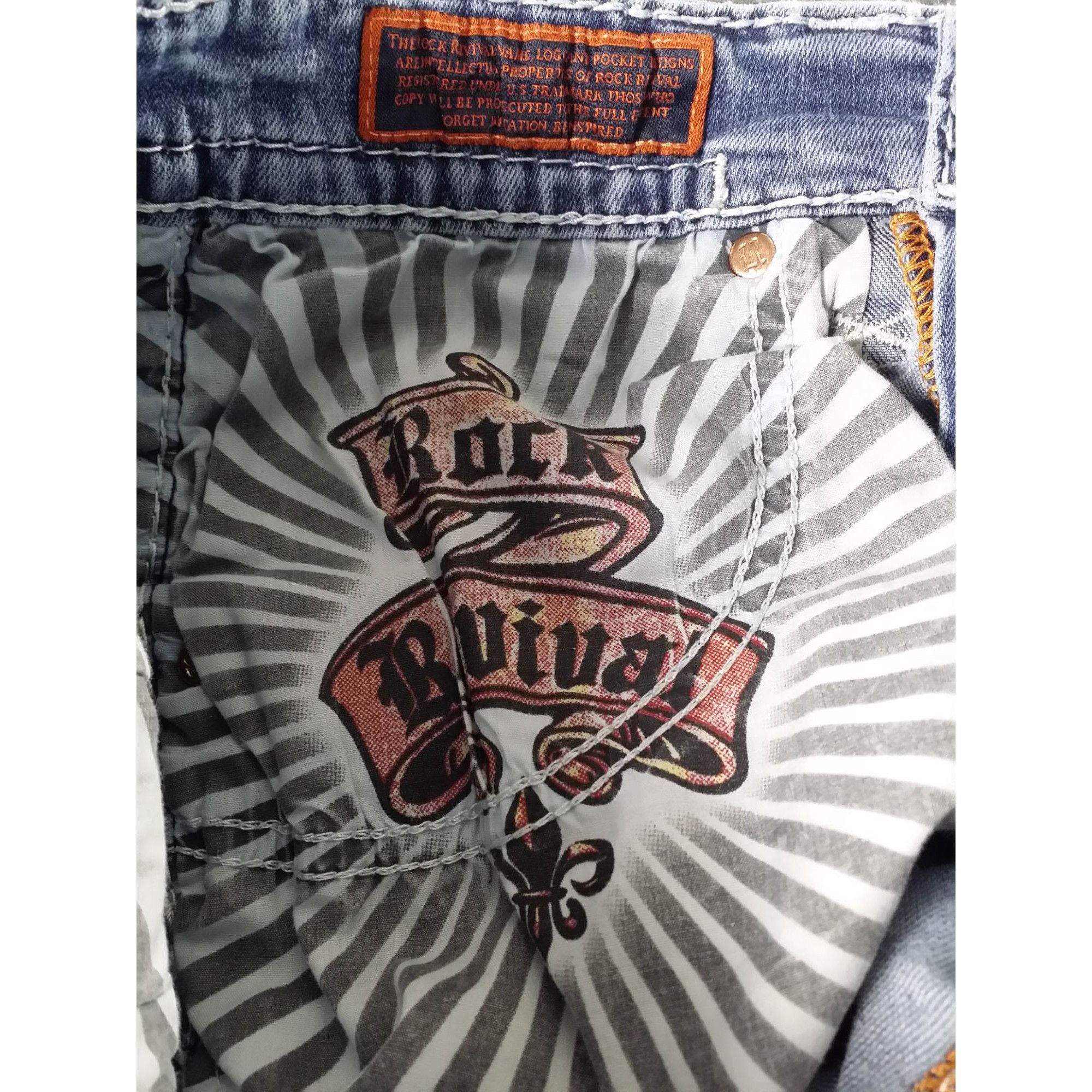Rock Revival Rock Revival Emmitt Slim Straight Reworked Shorts Women Sz 3 Size 32" / US 10 / IT 46 - 7 Thumbnail
