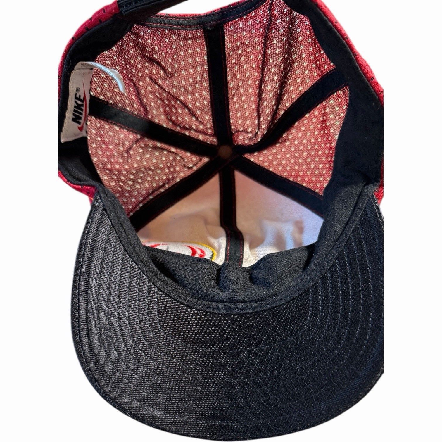 Nike Vintage VTG Satin Nike 1990’s Hat Cap Rare Size ONE SIZE - 6 Thumbnail