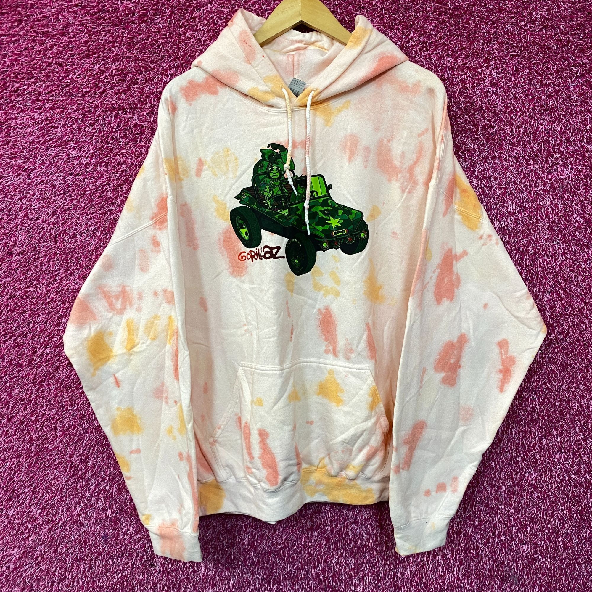 Other Gorillaz Self-Titled Album Cover Tie-Dye Hoodie Size 2XL Size US XXL / EU 58 / 5 - 1 Thumbnail