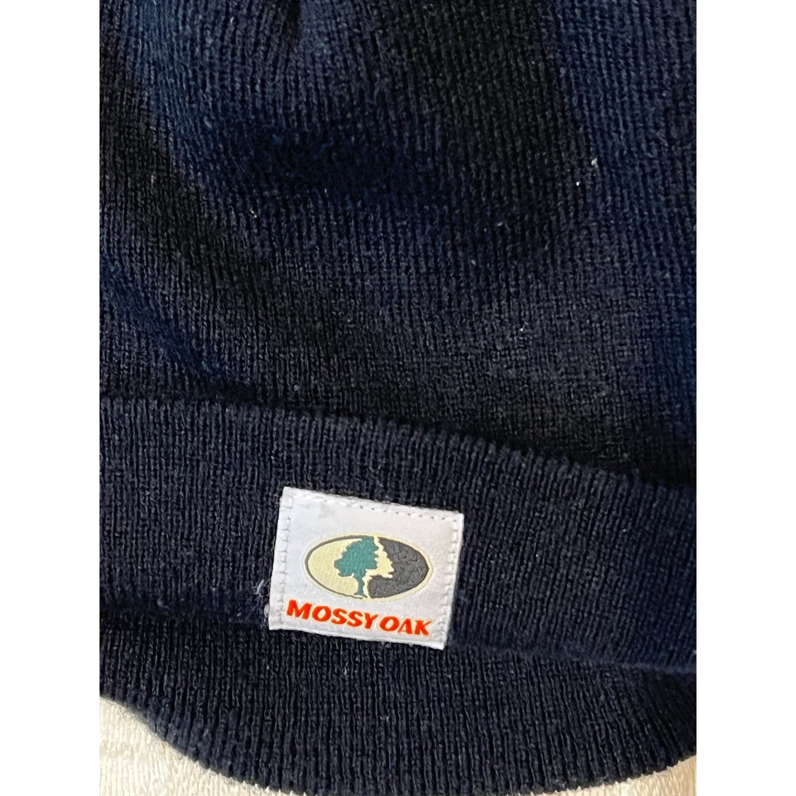 Mossy Oaks Mossy Oak Neon Black Knit Acrylic beanie winter Hat Size ONE SIZE - 3 Thumbnail