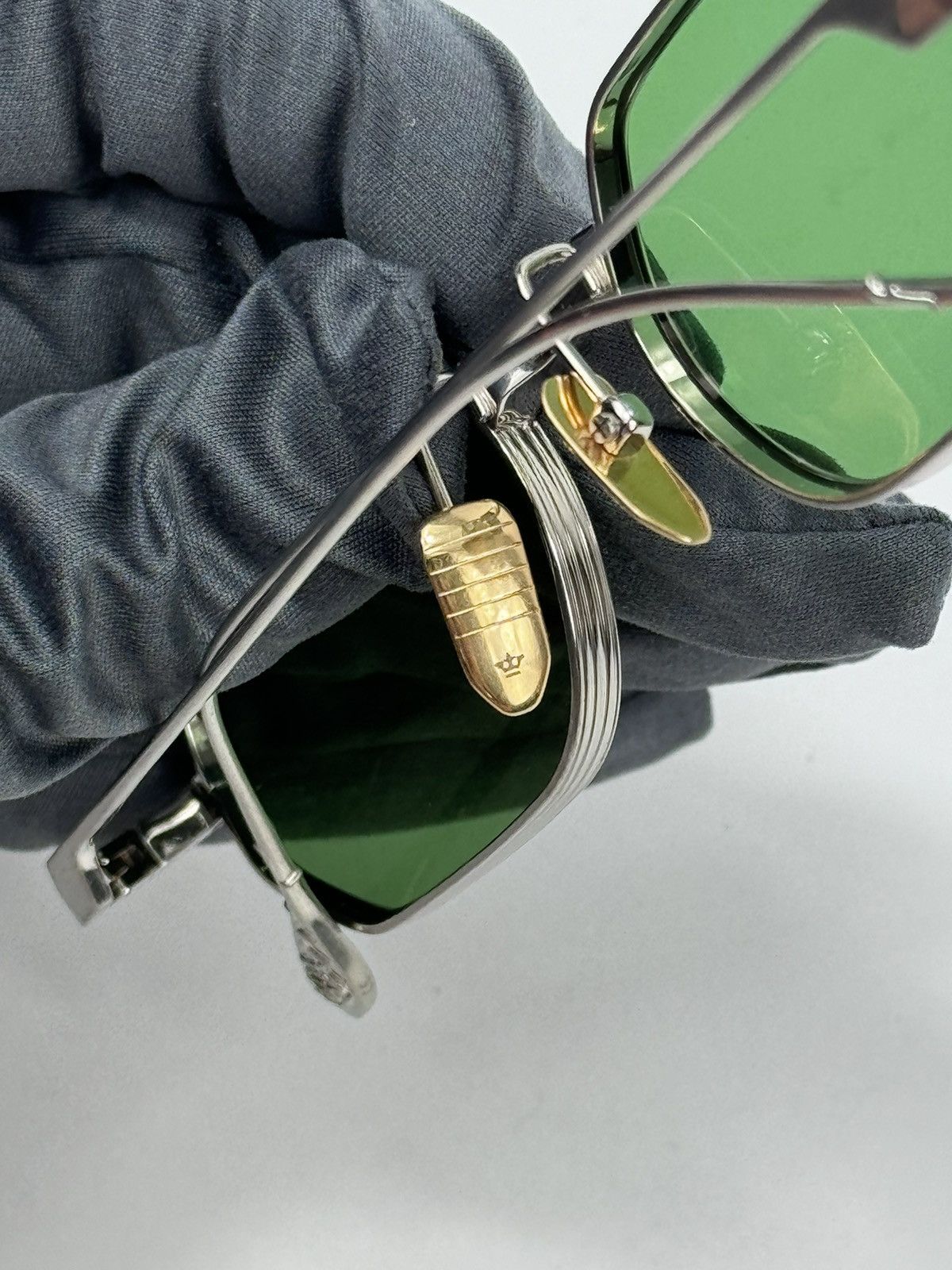 Jacques Marie Mage GREEN LENSE THE SIDEWALK DOCTOR SUNGLASSES Size ONE SIZE - 9 Thumbnail
