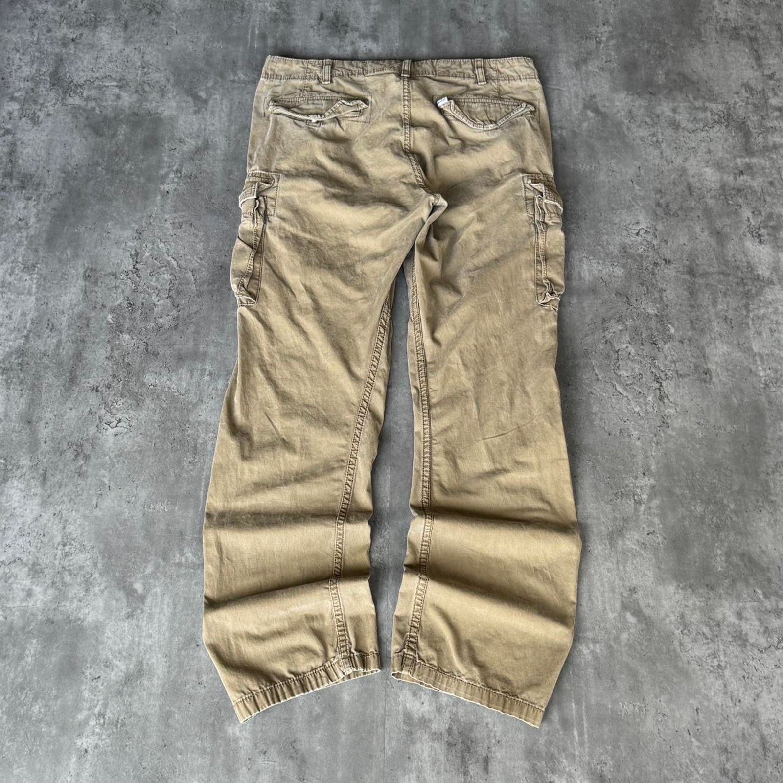 Levi's × Vintage Vintage Y2K Levis Baggy Cargo Skater Grunge Cyber Tech Pants Size US 34 / EU 50 - 2 Thumbnail