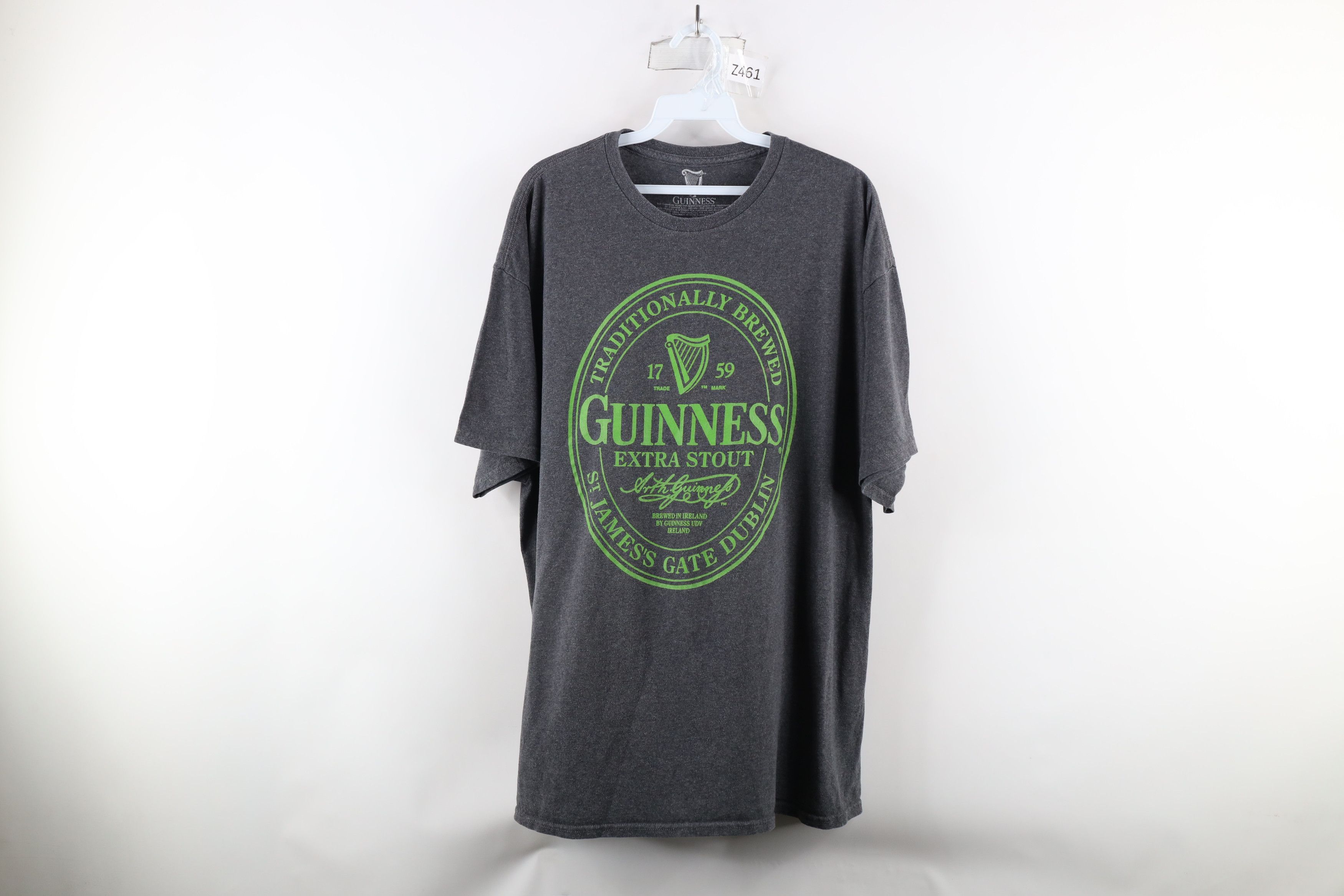 Vintage Vintage Y2K Guinness Beer Out Short Sleeve T-Shirt Gray Size US XXL / EU 58 / 5 - 1 Thumbnail