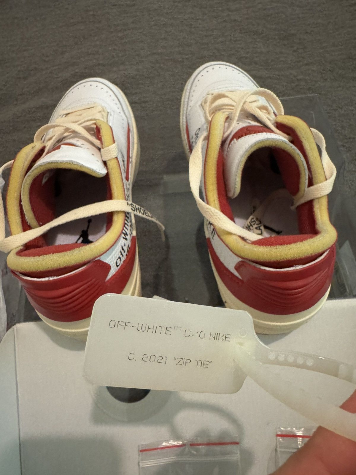 Jordan Brand × Off-White Off-White x Air Jordan 2 Retro Low SP 'White Varsity Size US 7 / EU 40 - 4 Thumbnail