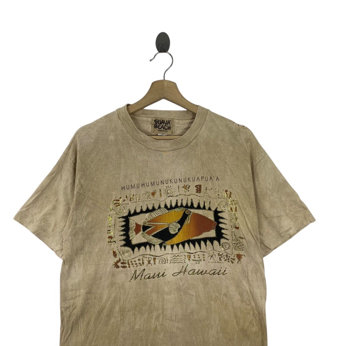 Vintage Vintage 90’ GUAVA BEACH HAWAII Humu Trash Tee Shirt Top Size US M / EU 48-50 / 2 - 2 Thumbnail