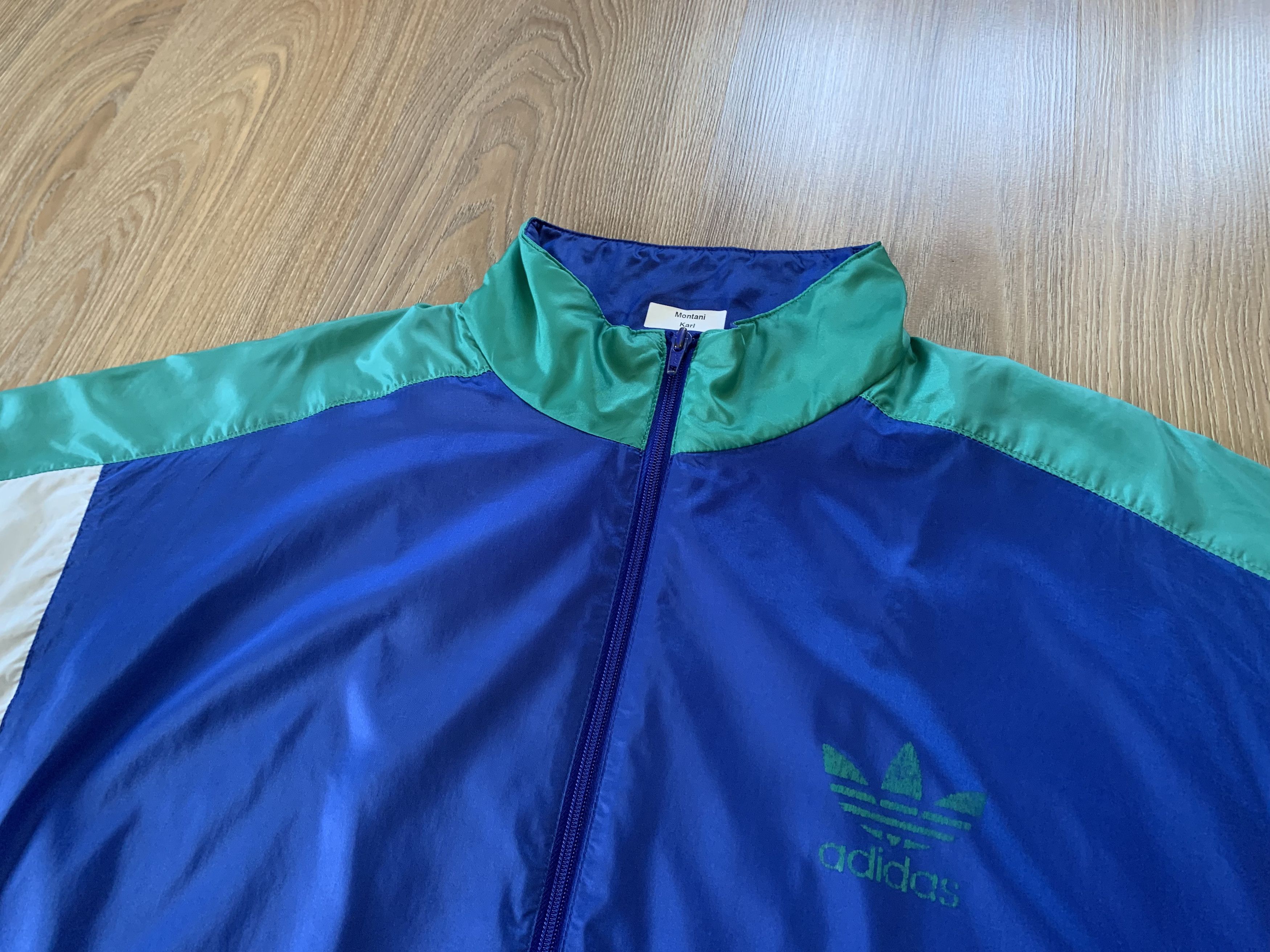 Adidas × Vintage Vintage Adidas Olympic Nylon Zip Truck Jacket Size US L / EU 52-54 / 3 - 5 Thumbnail