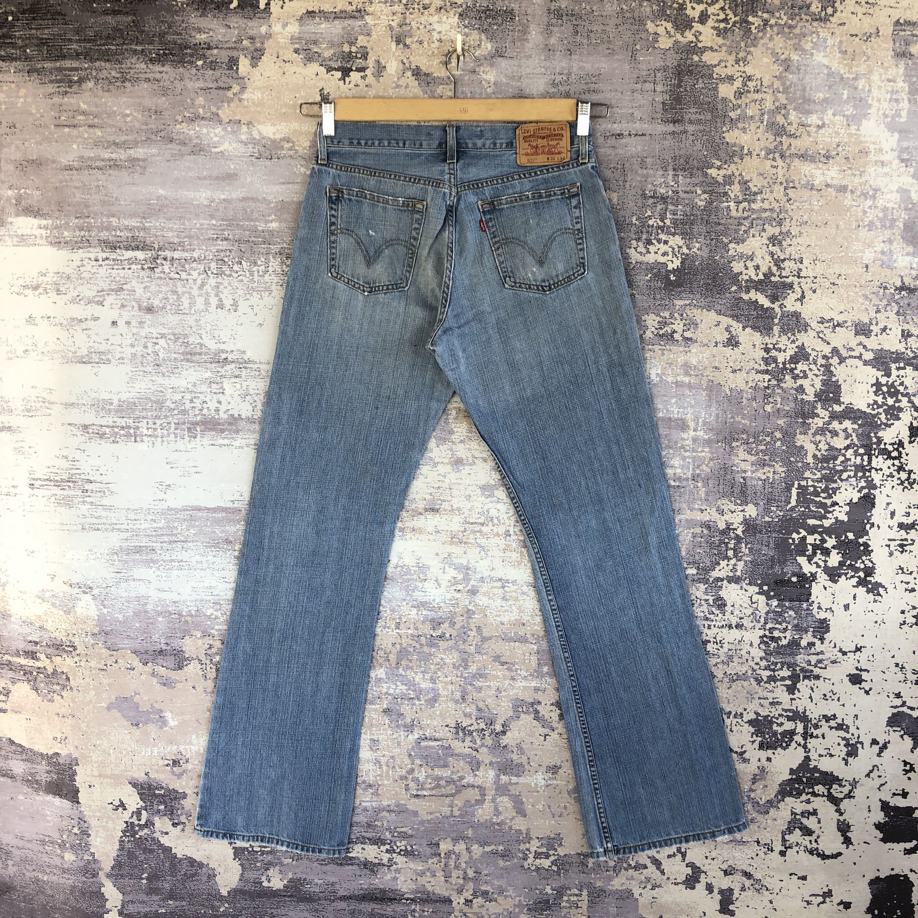 Levi's Vintage Y2K Distressed Levis 527 Flare Jeans Bootcut Denim Size US 30 / EU 46 - 2 Thumbnail