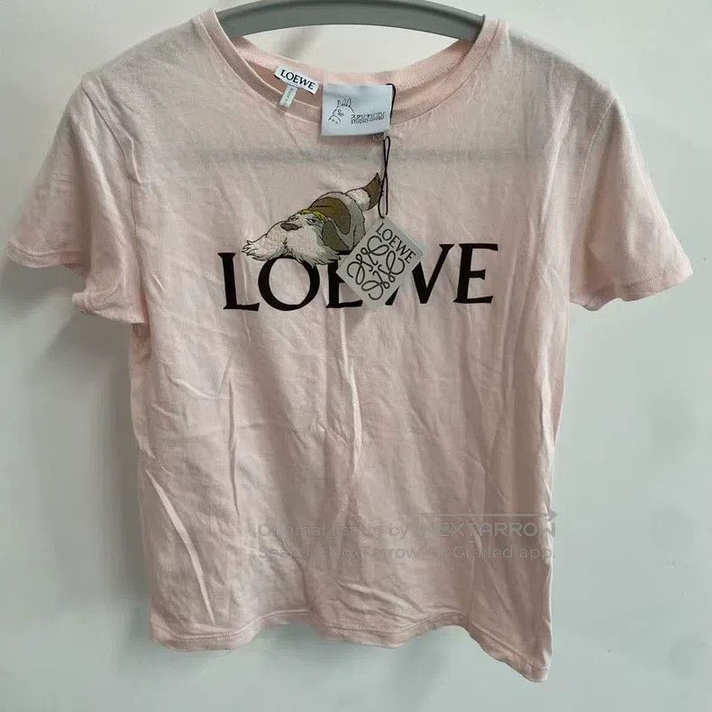 Loewe Loewe Logo Letter Print Round Neck Short Sleeve T-Shirt Size S / US 4 / IT 40 - 1 Thumbnail