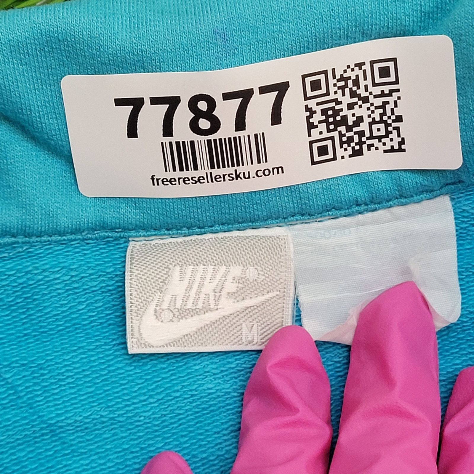 Nike Vintage 80s NIKE Sweatshirt Womens Medium 22x22 Boxy Blue Size M / US 6-8 / IT 42-44 - 8 Thumbnail