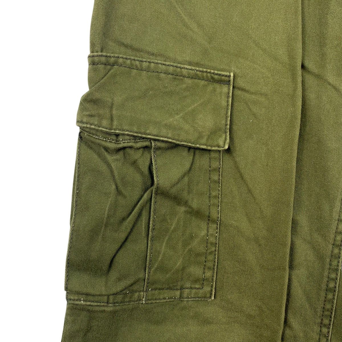 Japanese Brand SURPLUS SEMINARY Army colour cargo pants Size US 31 - 8 Thumbnail