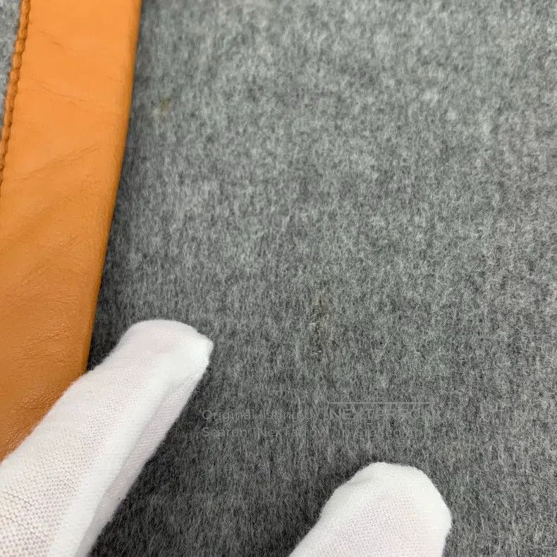 Hermes Hermes Grey Cashmere Side-Trimmed Long Sleeve Belted Wool Size XS / US 0-2 / IT 36-38 - 7 Thumbnail