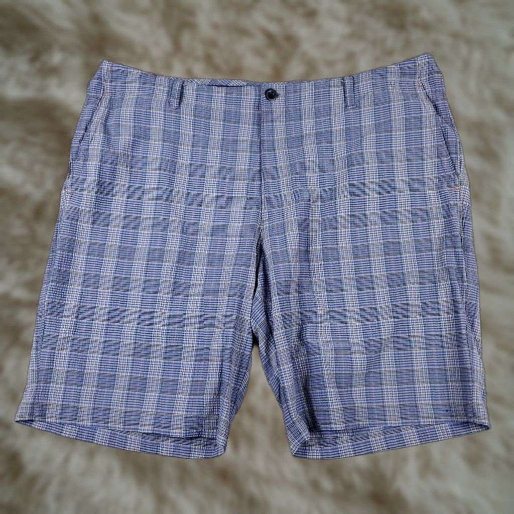 Tommy Bahama VINTAGE Tommy Bahama Men’s Shorts Size 40 Blue Plaid Nylon Stretch Flat Front Chino Size US 40 / EU 56 - 1 Thumbnail