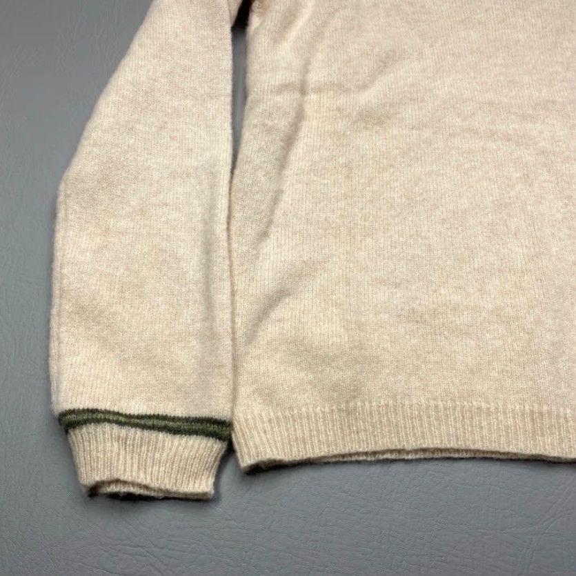 Vintage VINTAGE Venezia Womens Pullover V-Neck Sweater 14/16 80% Lambswool Beige 90s Jeans Size XL / US 12-14 / IT 48-50 - 3 Thumbnail
