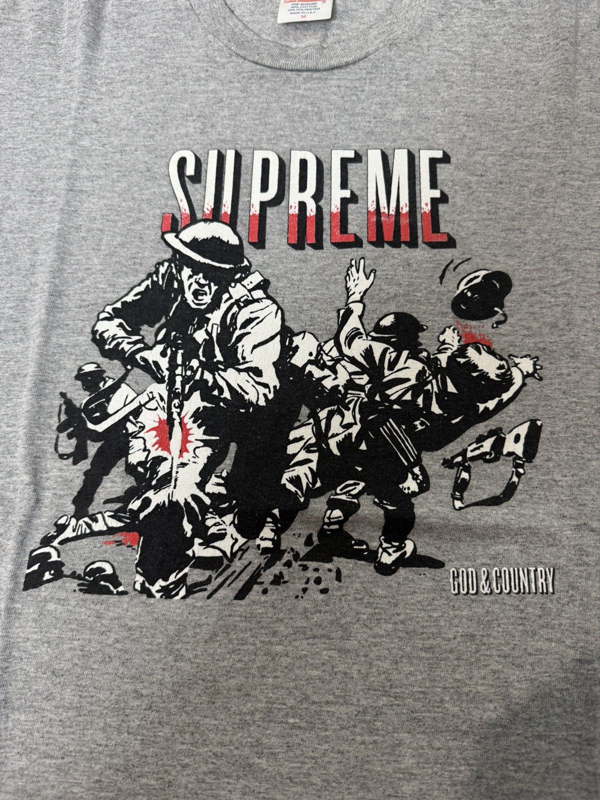 Supreme SUPREME GOD & COUNTRY TEE FALL/WINTER 2010 Size US M / EU 48-50 / 2 - 3 Thumbnail