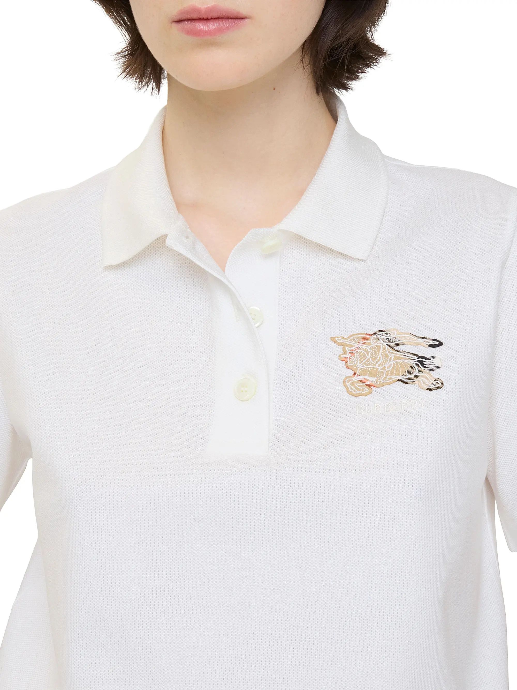Burberry os11x0526 Priscilla EKD Polo Shirt in White Size XL / US 12-14 / IT 48-50 - 3 Thumbnail