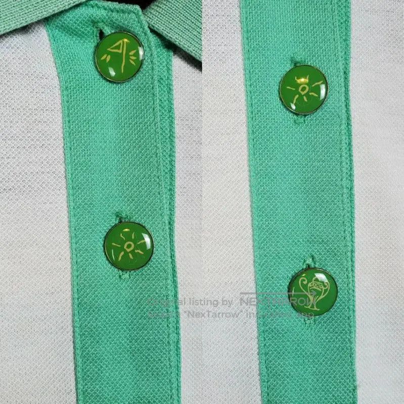Dior Dior White Cotton Men's Polo with Green Accents . Size US M / EU 48-50 / 2 - 6 Thumbnail