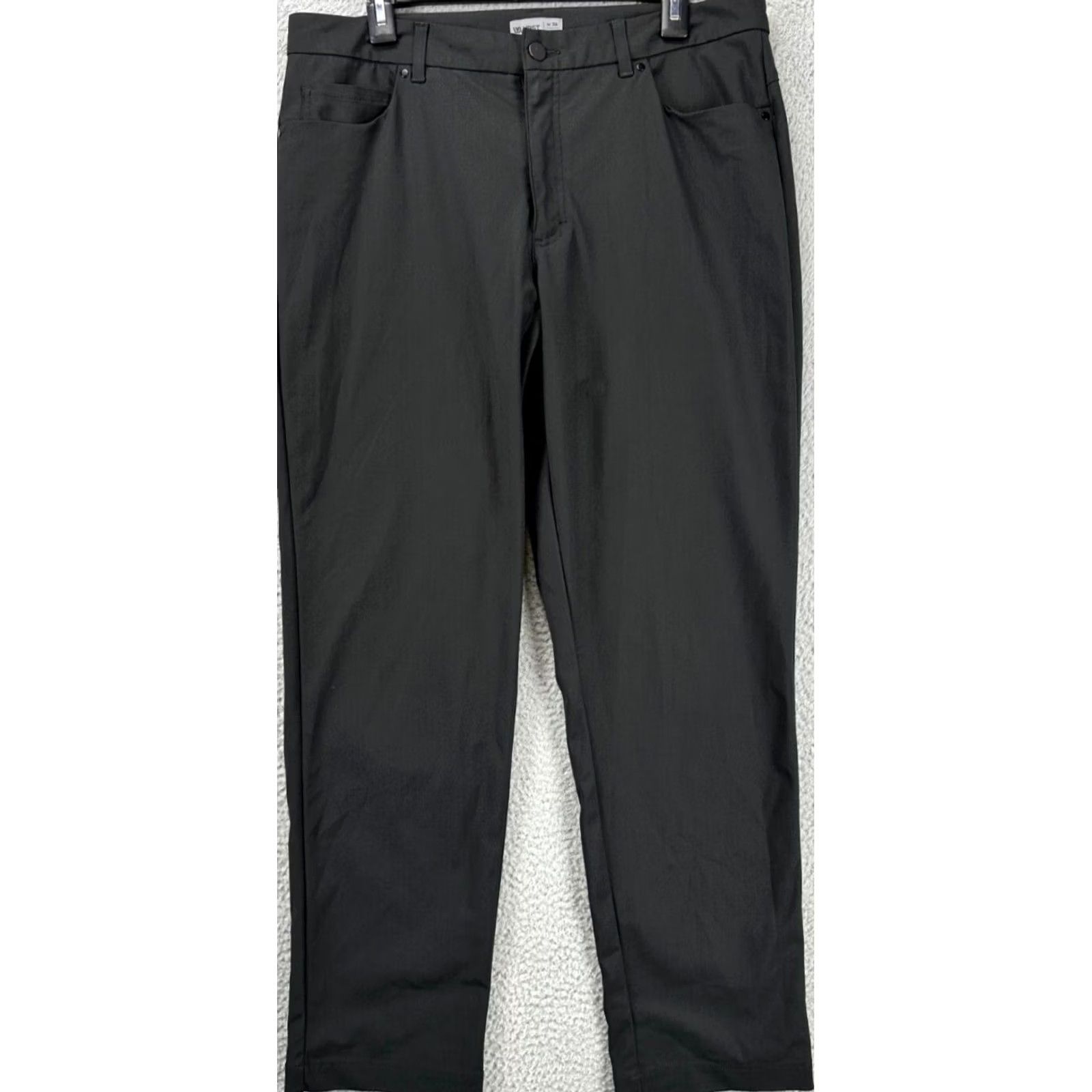 Vintage VRST Pants Mens 36X32 Black Tech Performance Chino Golf 5 Pocket Straight Leg Mens Regular 36 Black VRST Chino Pants Size US 36 / EU 52 - 2 Thumbnail