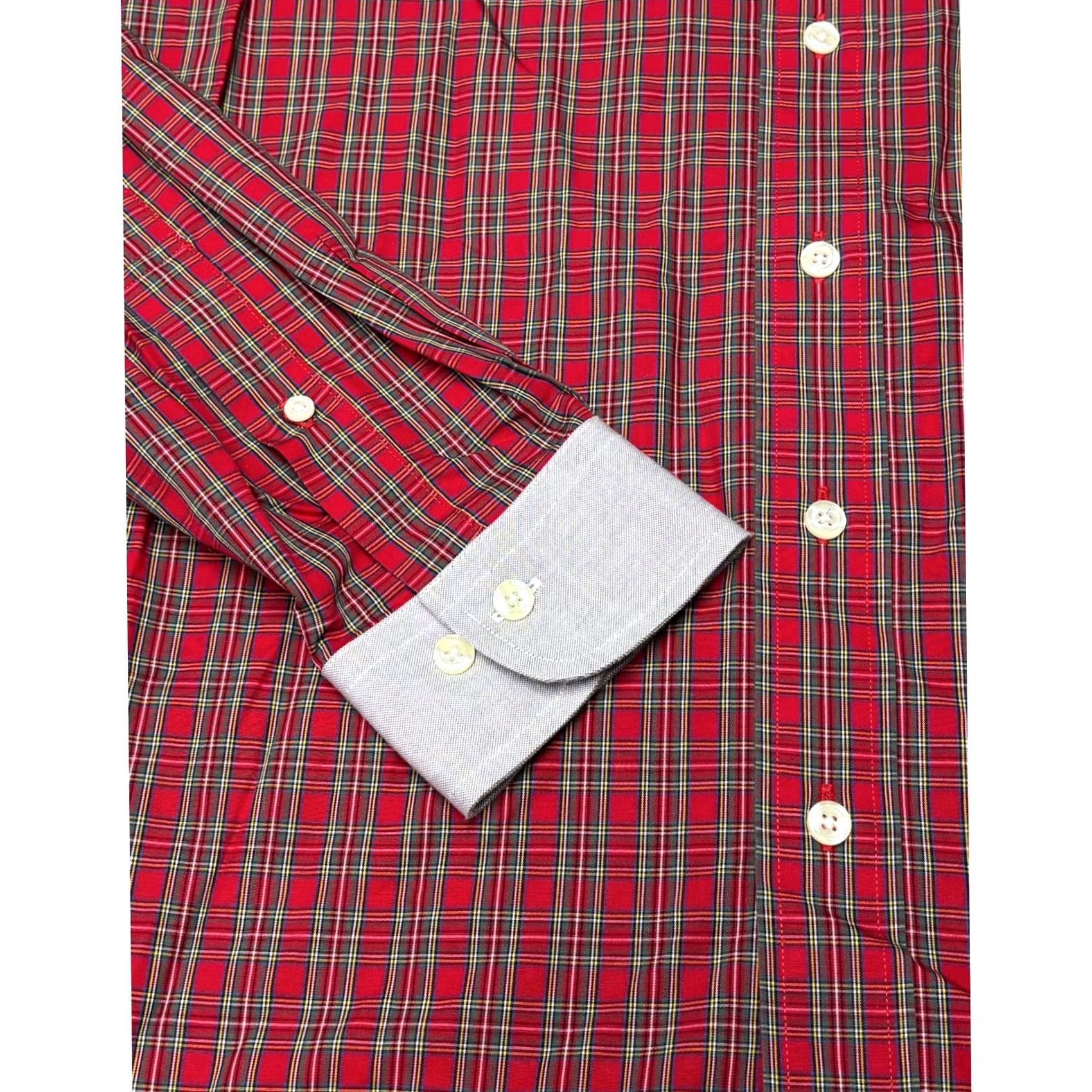 Brooks Brothers Brooks Brothers 346 Mens Slim Fit Non-Iron Red Plaid Button Down Shirt Medium Size US M / EU 48-50 / 2 - 3 Thumbnail