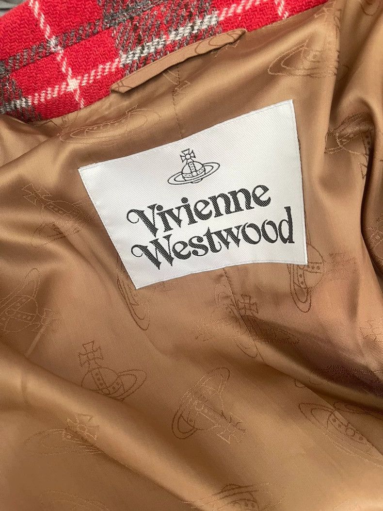 Other Vivienne Westwood A red checkered coat Size L / US 10 / IT 46 - 5 Thumbnail