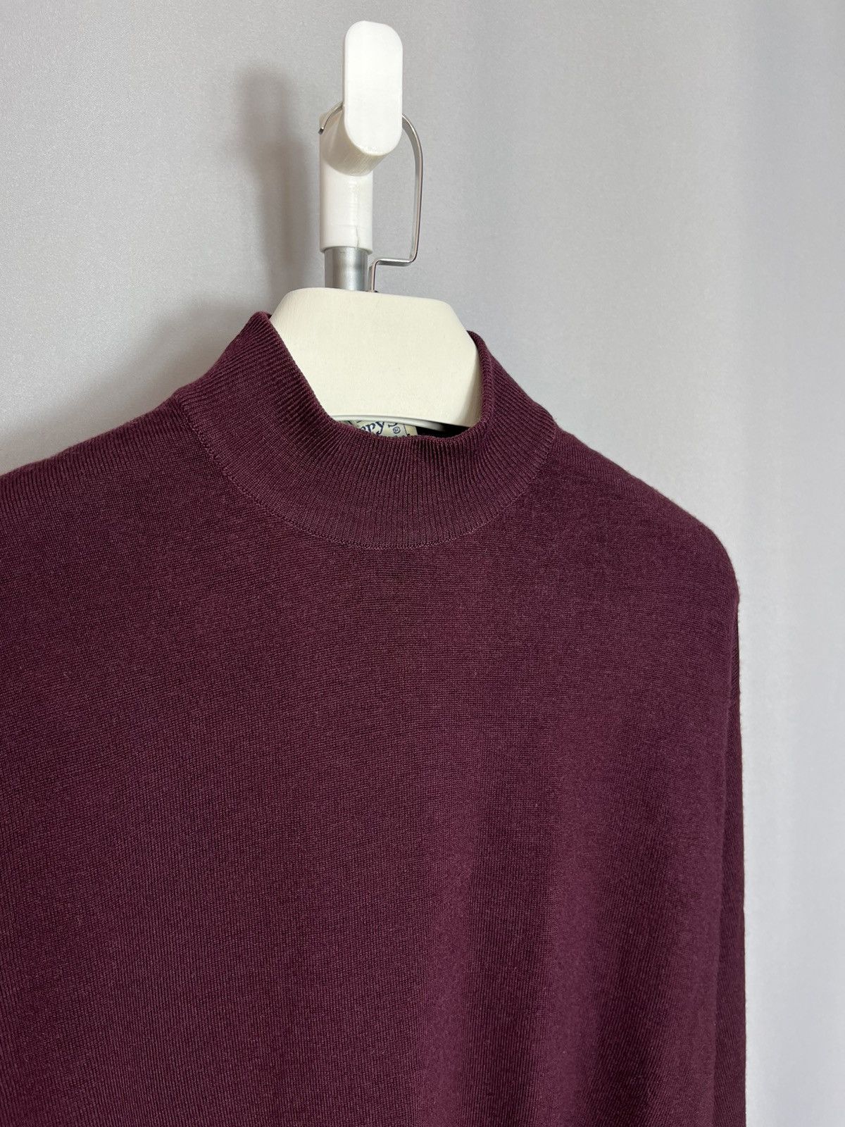 Burberry Burberrys mens pullover wool high neck vintage 80s 90s Size US XL / EU 56 / 4 - 2 Thumbnail
