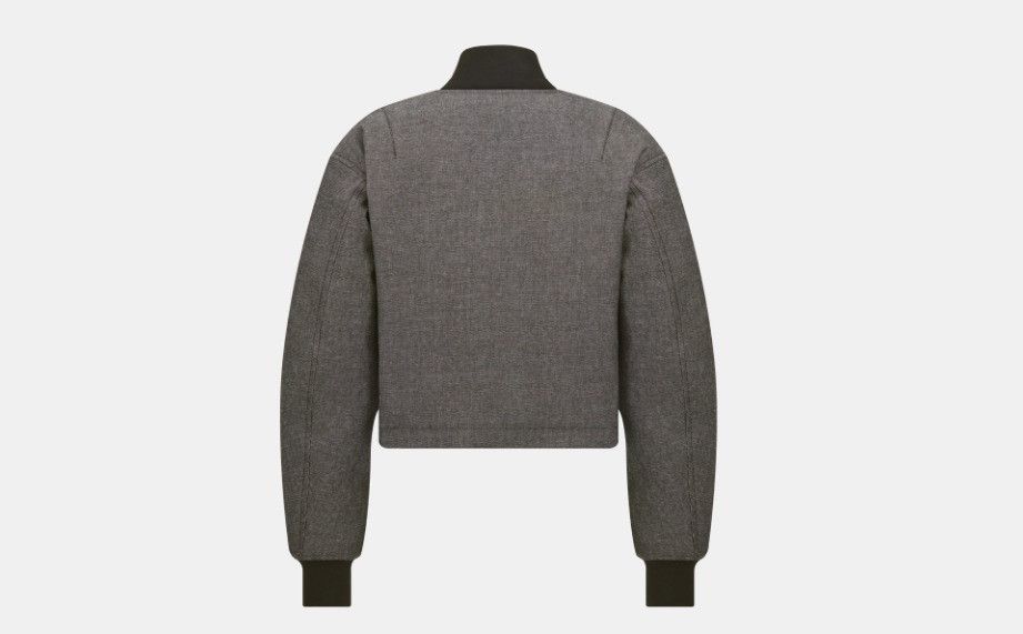 Dior o1w1db10824 Bomber Jacket in Grey Size L / US 10 / IT 46 - 2 Thumbnail