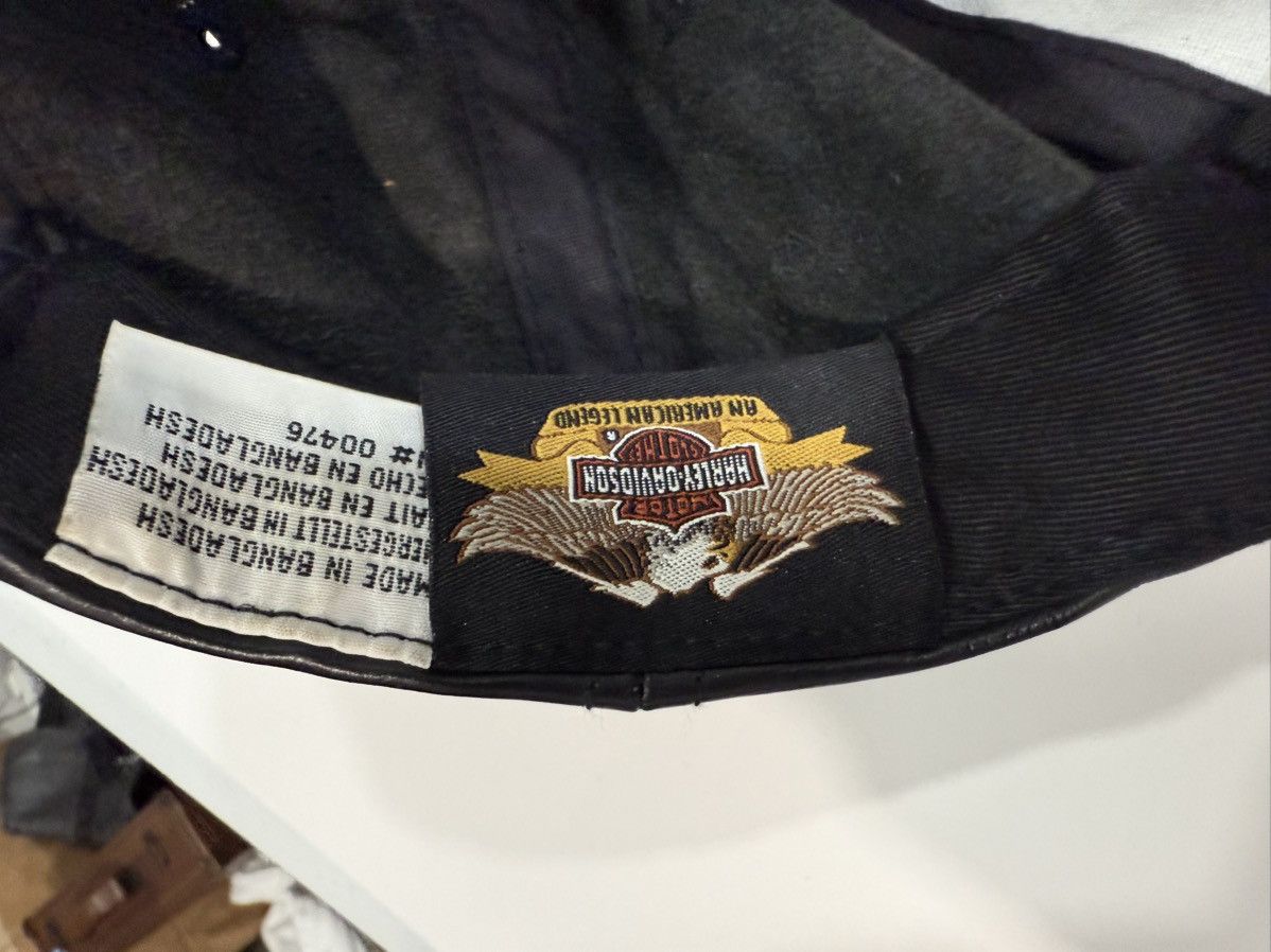 Harley Davidson × Vintage Leather Harley Hat Size ONE SIZE - 4 Thumbnail