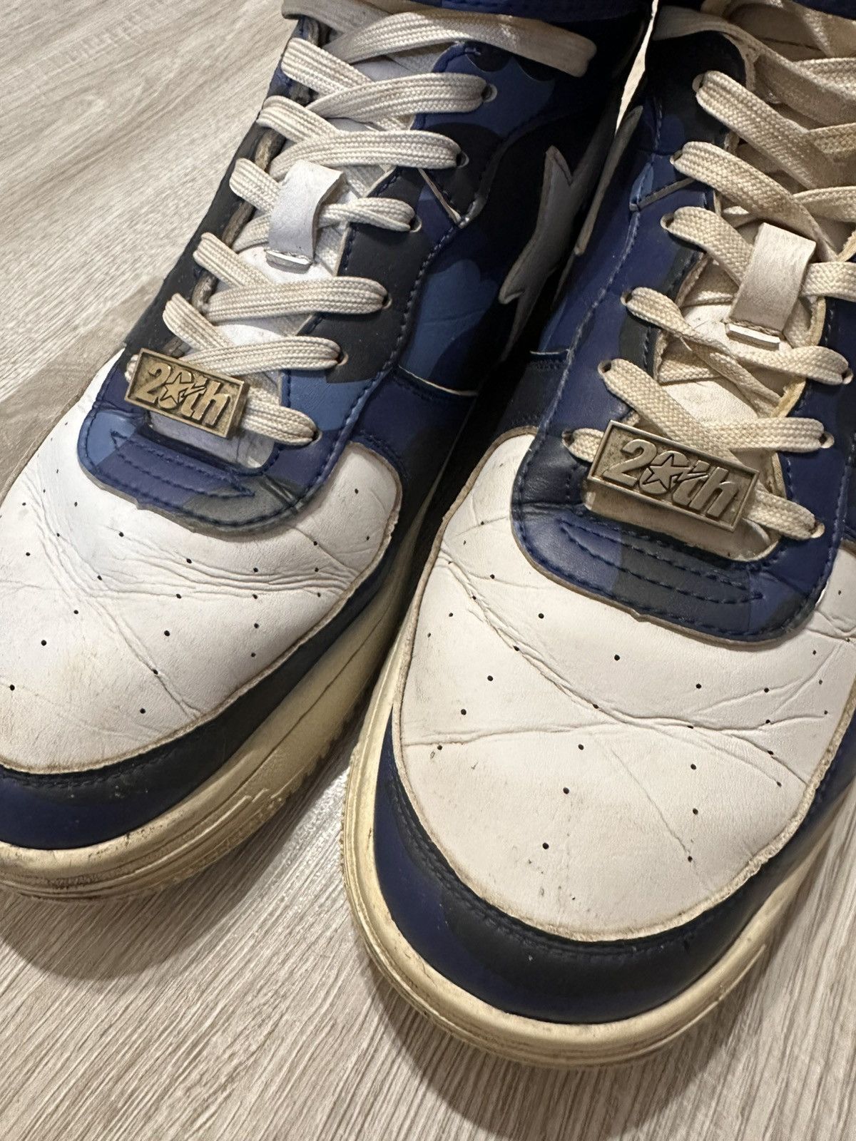 Bape A Bathing Ape Bape Sta Mid Color Camo Blue Size US 11 / EU 44 - 9 Thumbnail