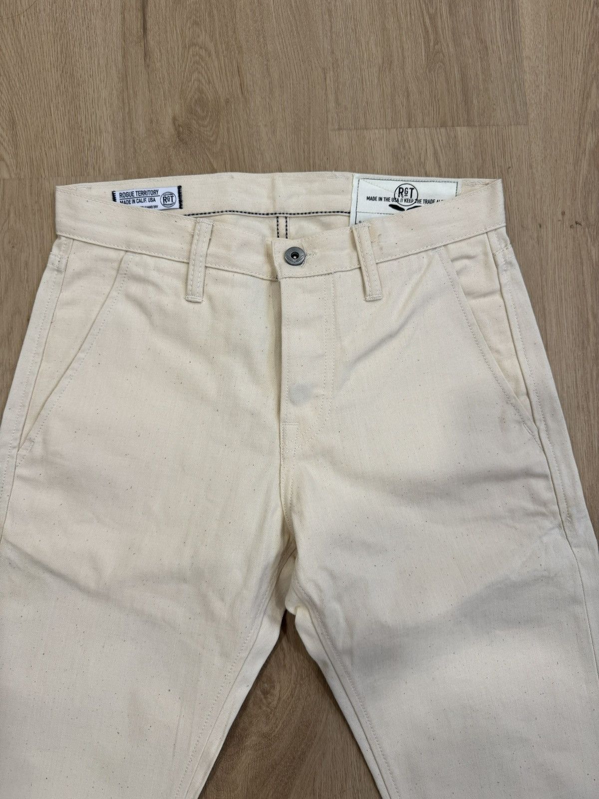 Rogue Territory Natural Ecru Selvedge Trouser