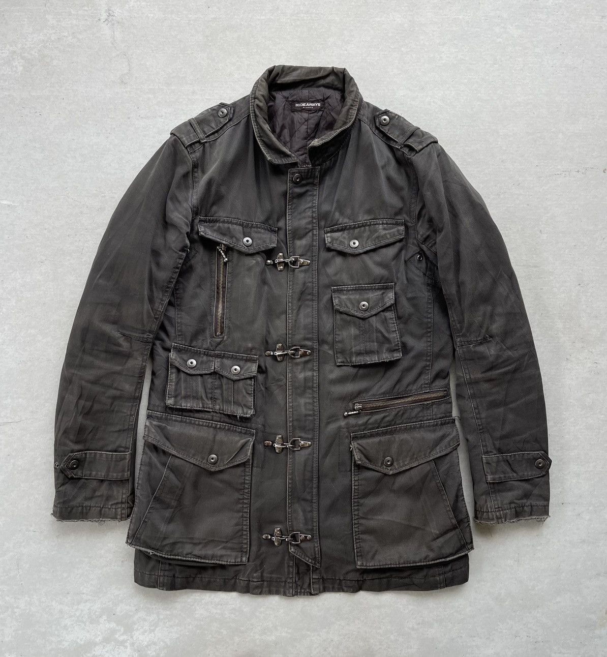 HIDEAWAYS NICOLE HIDEAWAYS MULTI-POCKET FIREMAN CLASP BONDAGE JACKET Size US M / EU 48-50 / 2 - 3 Thumbnail