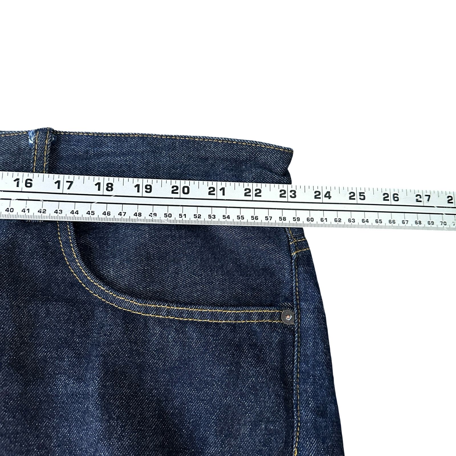 Railcar Fine Goods Railcar Fine Goods Jeans Mens 46x30 Selvedge Blue Denim Dark Size US 44 / EU 60 - 9 Thumbnail